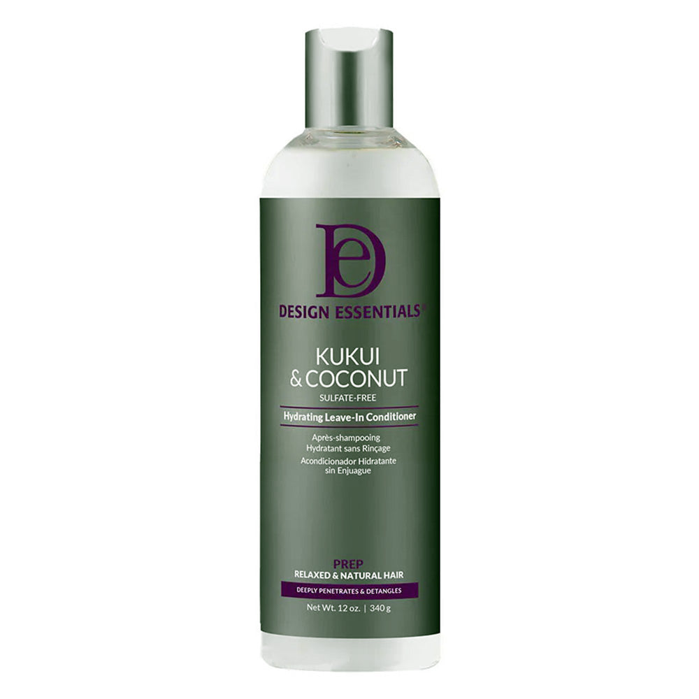 Design Essentials Kukui & Coconut Hydrating Leave-In Hair Conditioner 12Oz (345g)